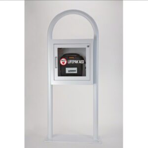 Stryker® AED Floor Stand Cabinet with Alarm (White)