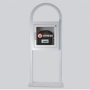 Stryker® AED Floor Stand Cabinet with Alarm (Grey)