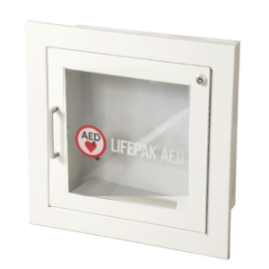 Stryker® Recessed Mount AED Cabinet with Audible Alarm (White)