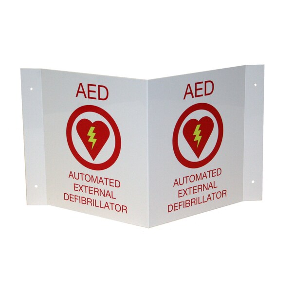 First Voice® 3D AED Wall Sign (Plastic)