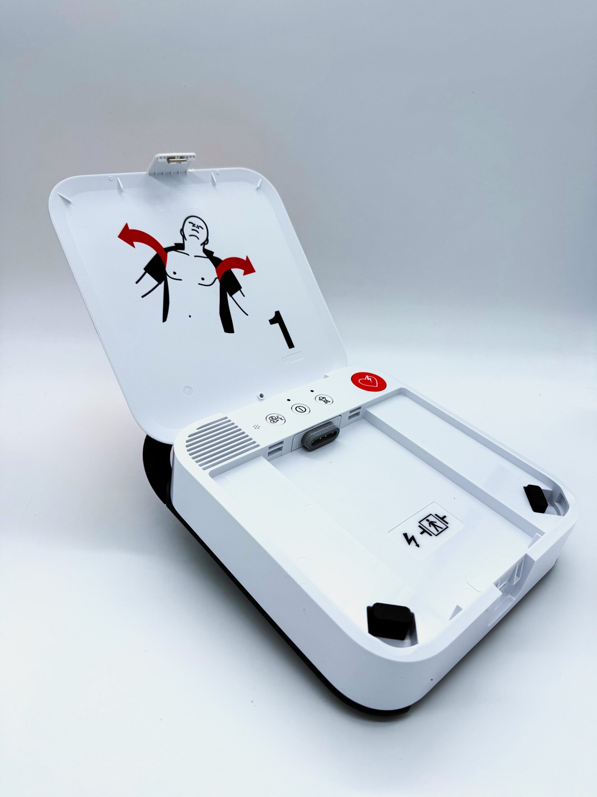LIFEPAK® CR2 USB Full-Auto AED with Handle in Alarmed Cabinet & Medical Direction (English) - Image 4