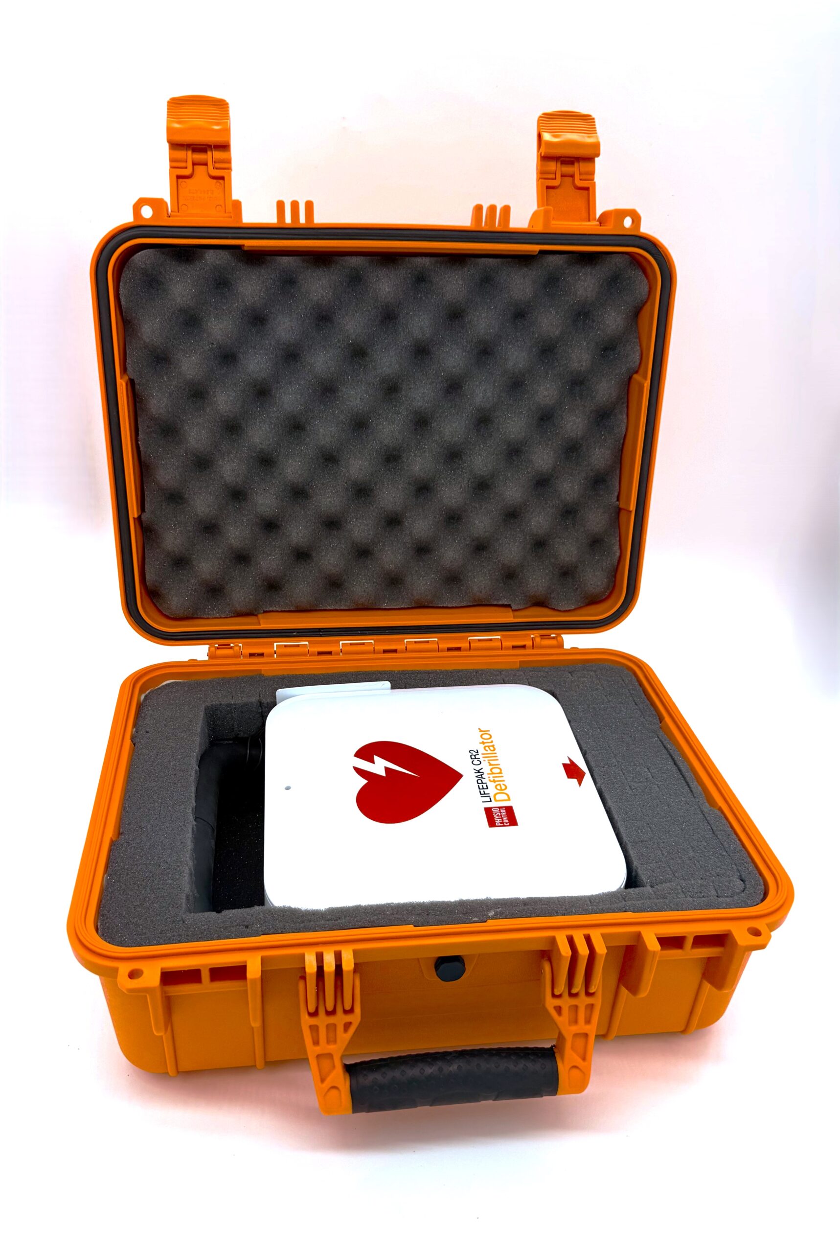 LIFEPAK® CR2 USB Full-Auto AED with Handle & Rugged Case (English)