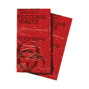 First Voice® Red Biohazard Bags, 7-10 Gal (10 Pk)