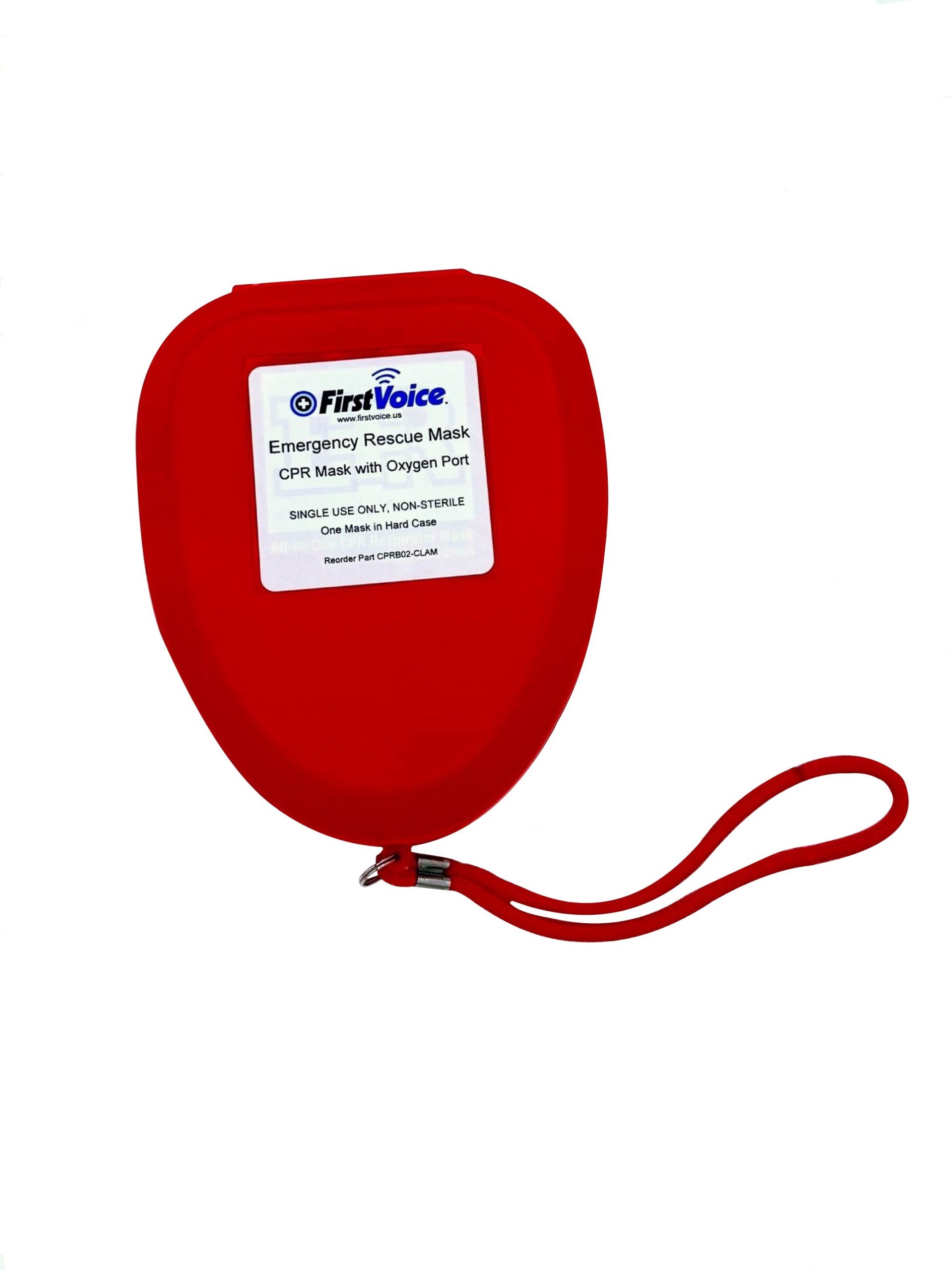 First Voice® CPR Mask w/Replaceable Valve in Clamshell Case (1 ea)