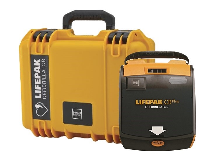 LIFEPAK® CR Plus Fully Automatic AED Package with Rugged Carry Case