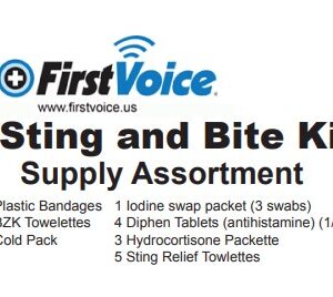 First Voice® Sting & Insect Bite First Aid Go Kit - Deluxe