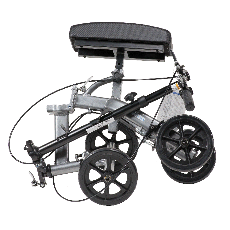 Dynarex Foldable Steerable Knee Walker with Basket - Image 2
