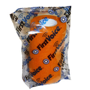 First Voice® Non-Latex Self-Adherent Wrap, 4" x 5 yds Orange