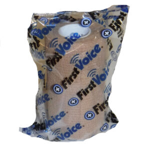 First Voice® Non-Latex Self-Adherent Wrap, 4" x 5 yds Tan