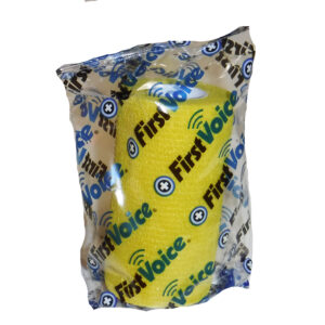 First Voice® Non-Latex Self-Adherent Wrap, 4" x 5 yds Yellow