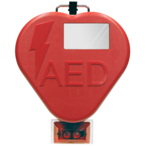 HeartCase Injection Molded Rugged Water & Dust Resistant Outdoor AED Storage Cabinet w/Alarm