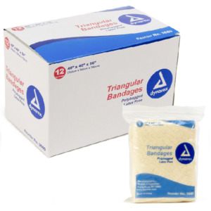 First Voice® Non-Latex Triangular Bandage with Safety Pin, 40" x 40" (15 Pk)