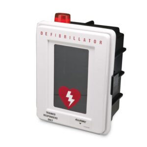 First Voice® Plastic Weather Resistant Wall Mount AED Cabinet with Alarm and Strobe