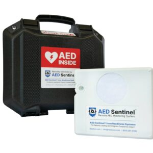 AED Sentinel® Mobile AED Case for use with Smart Remote Monitoring Camera (Pelican V300 - Cardiac Science, Zoll)