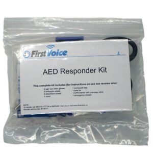 First Voice® Basic AED Responder Kit in Tamper Evident Resealable Poly-Bag