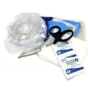 First Voice® HCP AED Responder Kit in Red Nylon Zipper Bag